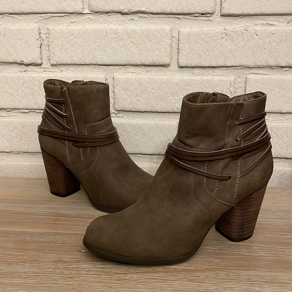 Brown booties